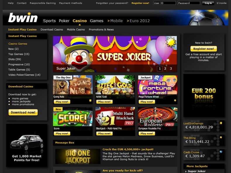 bwin screenshot